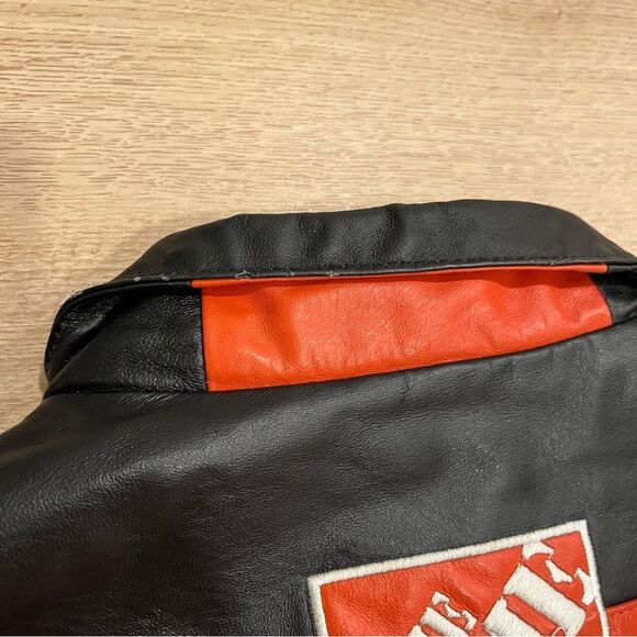 Vintage Chase Authentics Leather Home Depot Racing Tony Stewart Jacket Size L - Picture 12 of 12